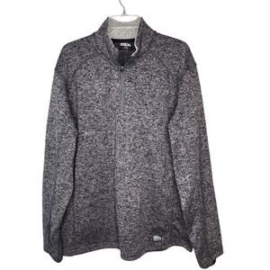 Eddie Bauer Sweater Mens XL Radiator Fleece 1/4 Zip Pullover Black New With Tag